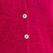 Gilet boutonn&eacute; avec col en V rose fushia femme
