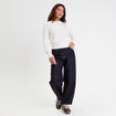 Blouse manches longues ecru femme