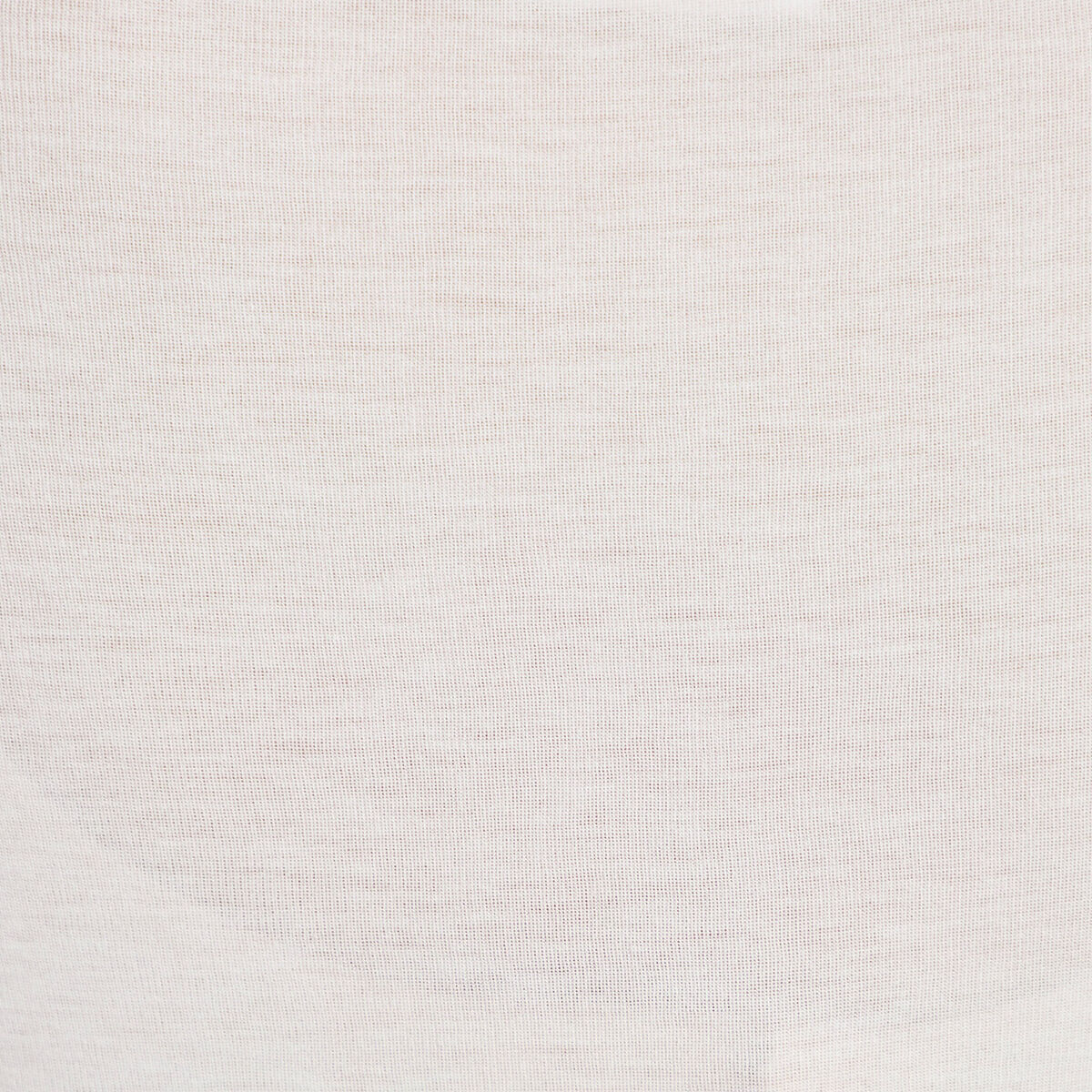 T-shirt col b&eacute;nitier manches longues ecru femme