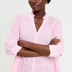 Blouse manches 3/4 rose clair femme
