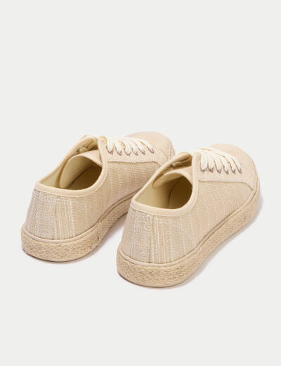 Espadrilles chin&eacute;es couleur or femme