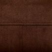 Veste effet boule col montant marron chocolat femme