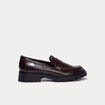 Mocassins bordeaux femme
