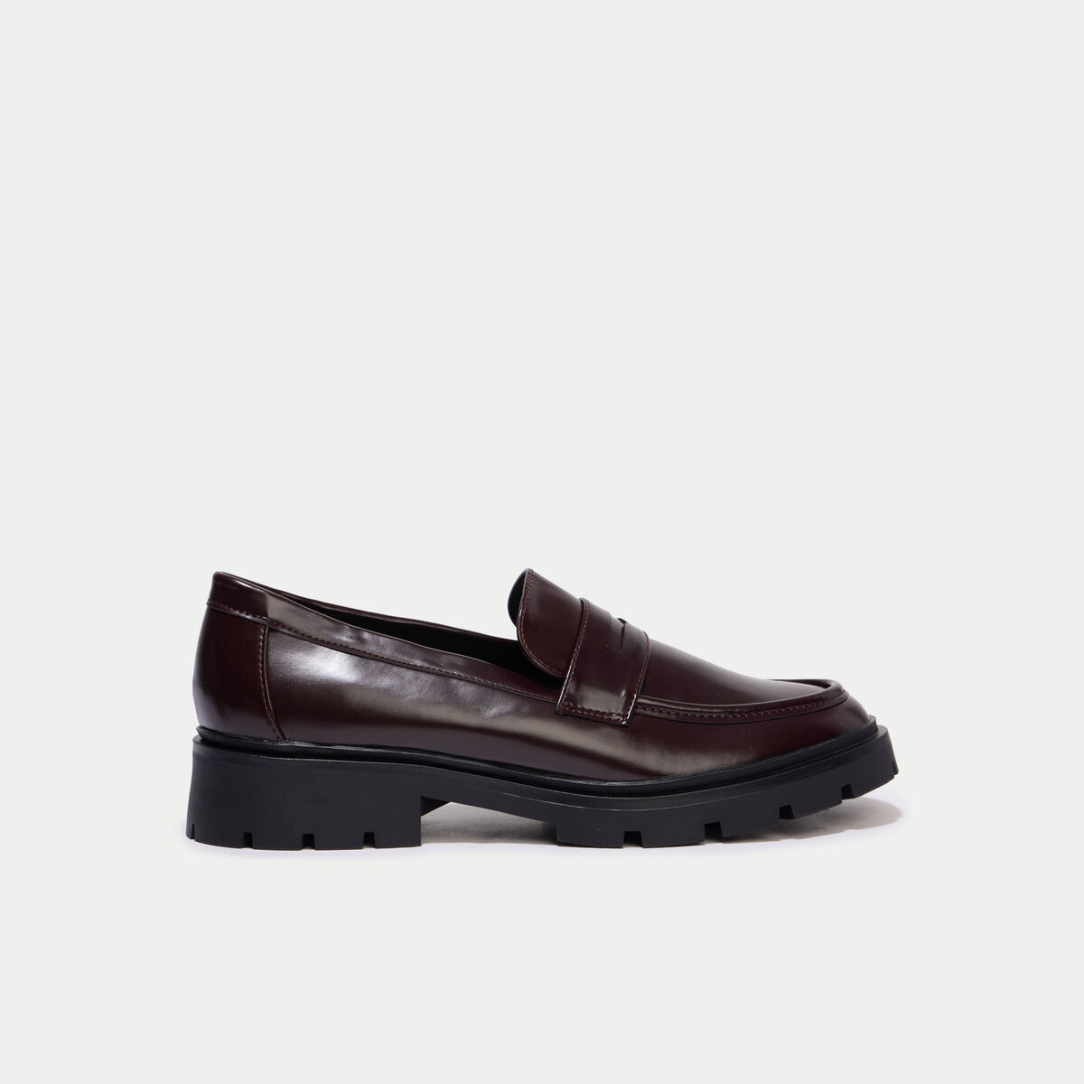 Mocassins bordeaux femme