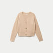 Gilet boutons coeur beige femme