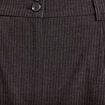 Pantalon large &agrave; pinces gris femme