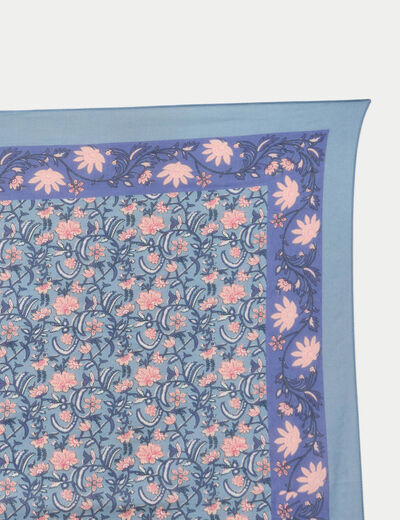 Foulard bleu femme