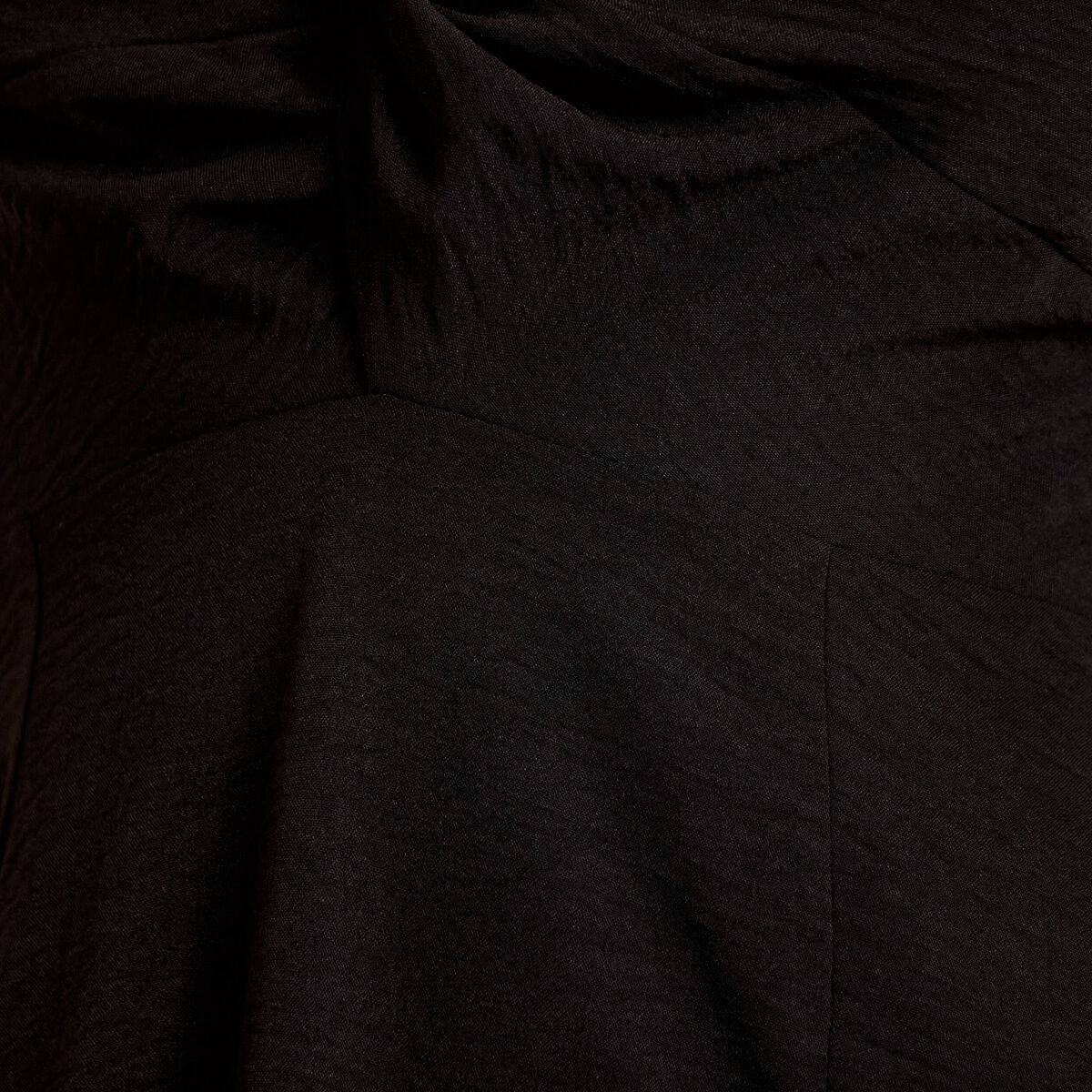 Robe longue &eacute;vas&eacute;e fendue noir femme