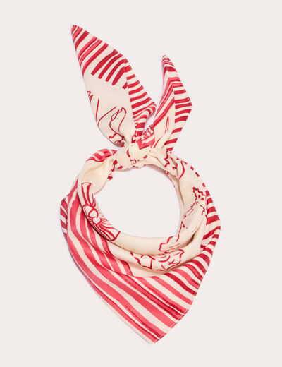 Foulard ecru femme