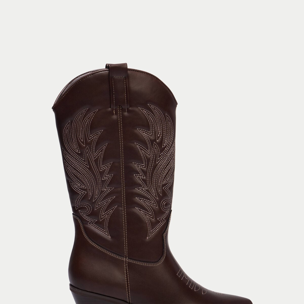 Bottes esprit western marron femme