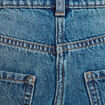 Jean barrel cropped taille standard denim double stone femme