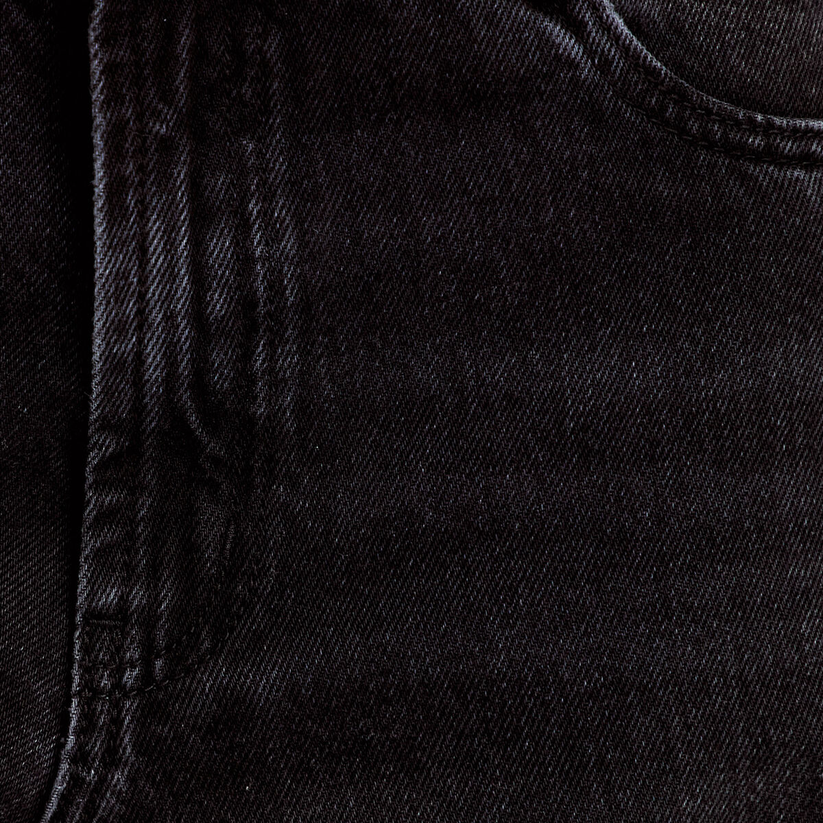 Jean coupe large denim noir femme