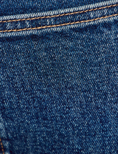 Jean wide leg cropped taille haute denim stone femme