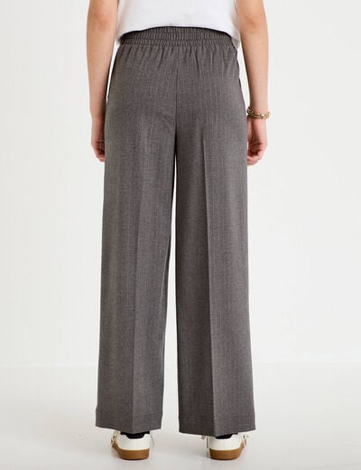 Pantalon bootcut taille standard gris femme