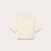 Pull manches courtes ecru femme