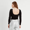 Body manches longues noir femme
