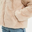 Parka r&eacute;versible &agrave; capuche beige femme