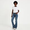 Jean bootcut taille basse denim dirty femme