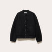 Veste teddy bouclette noir femme