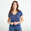 T-shirt noeuds dos bleu fonc&eacute; femme