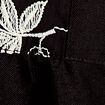 Blouse ample broderie noir femme