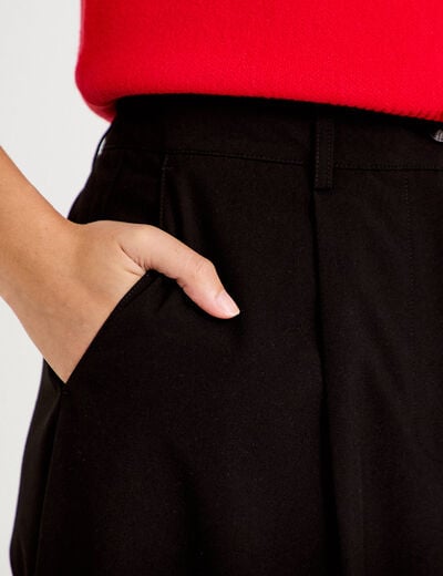 Pantalon bootcut taille standard noir femme