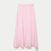 Jupon &eacute;vas&eacute; longueur 3/4 rose femme