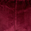 Short large en velours bordeaux femme