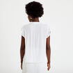Top ample sans manches col carr&eacute; blanc femme