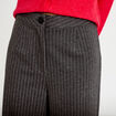 Pantalon bootcut taille haute gris fonc&eacute; femme