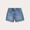 Bermuda regular 5 poches en jean denim double stone femme