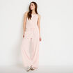 Pantalon large rose femme