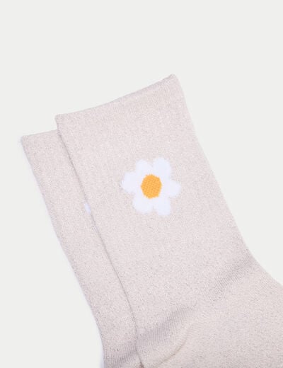 Chaussettes rose clair femme