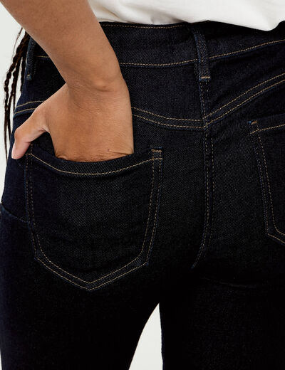 Jean skinny push-up taille standard denim brut femme
