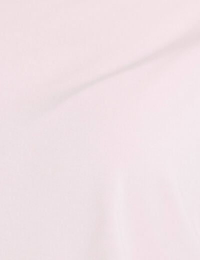 T-shirt col bateau manches longues rose clair femme