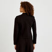 Veste ajust&eacute;e manches longues noir femme
