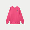Sweat col rond manches longues rose fushia femme
