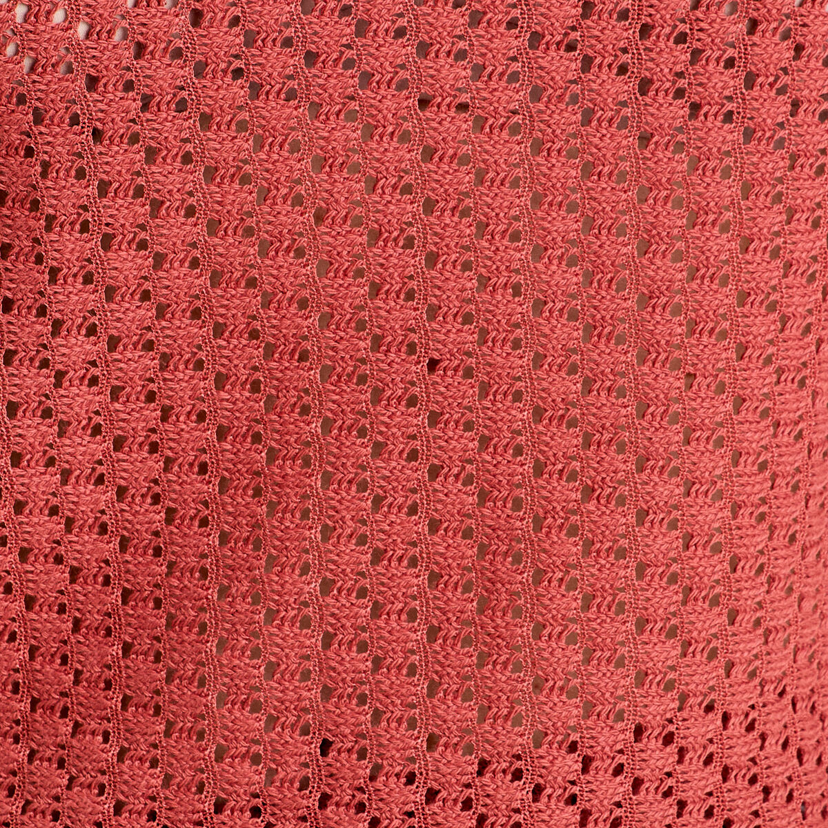 D&eacute;bardeur ajour&eacute; vieux rose femme