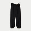 Pantalon bouffant taille standard noir femme
