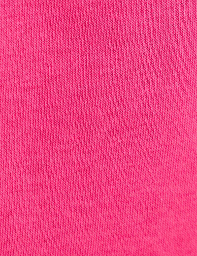 Sweat col rond manches longues rose fushia femme