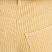 Pantalon large en velours jaune femme