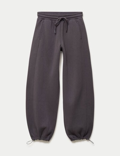 Jegging taille basse gris fonc&eacute; femme