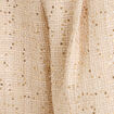 Short large taille haute en tweed ivoire femme