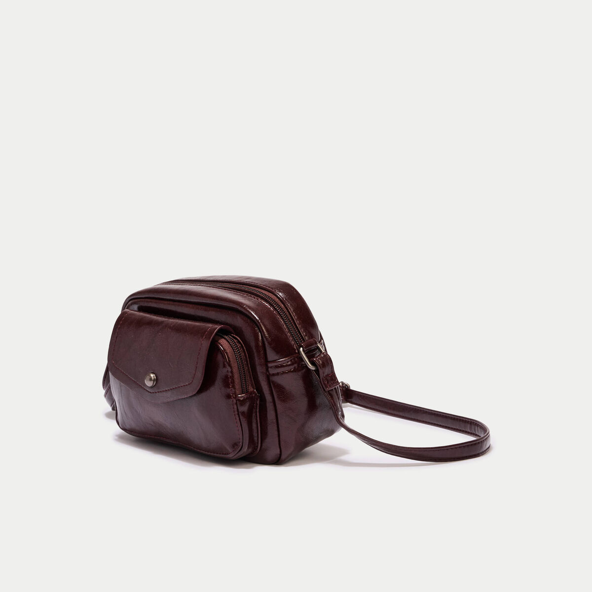 Sac similicuir bordeaux femme