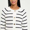Gilet manches longues blanc femme
