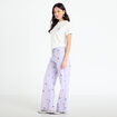 Jean wide leg brod&eacute; Bridgerton mauve femme