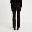 Pantalon bootcut taille haute noir femme