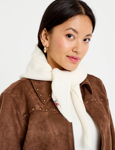 Foulard fluide ivoire femme