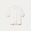 Blouse manches courtes brod&eacute;es ecru femme
