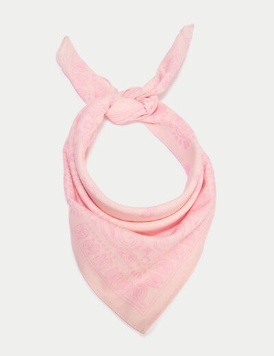 Foulard rose clair femme